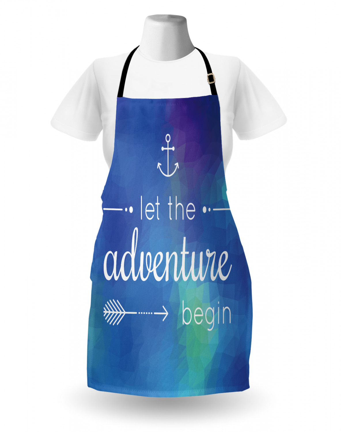 Ambesonne Apron Unisex Bib with Adjustable Strap for Working