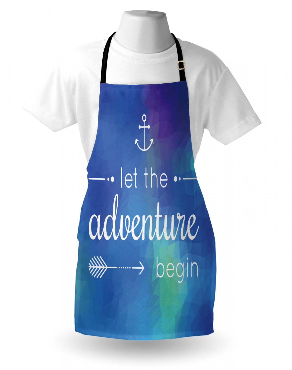 Ambesonne Apron Unisex Bib with Adjustable Strap for Working