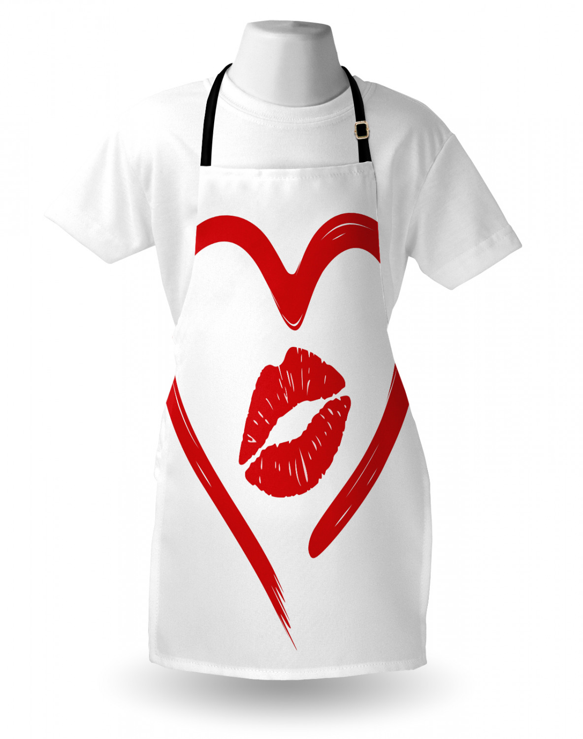 Ambesonne Apron Unisex Bib with Adjustable Strap for Working