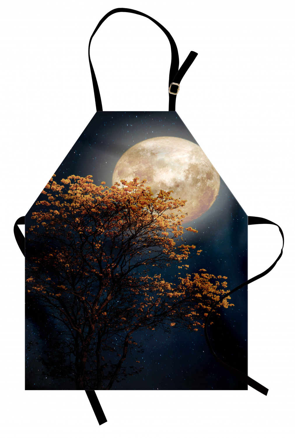 Ambesonne Moon Kids Apron Boys Girls Apron Bib Cooking & Painting