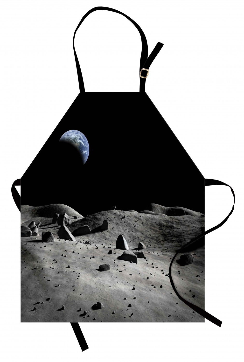 Ambesonne Moon Kids Apron Boys Girls Apron Bib Cooking & Painting