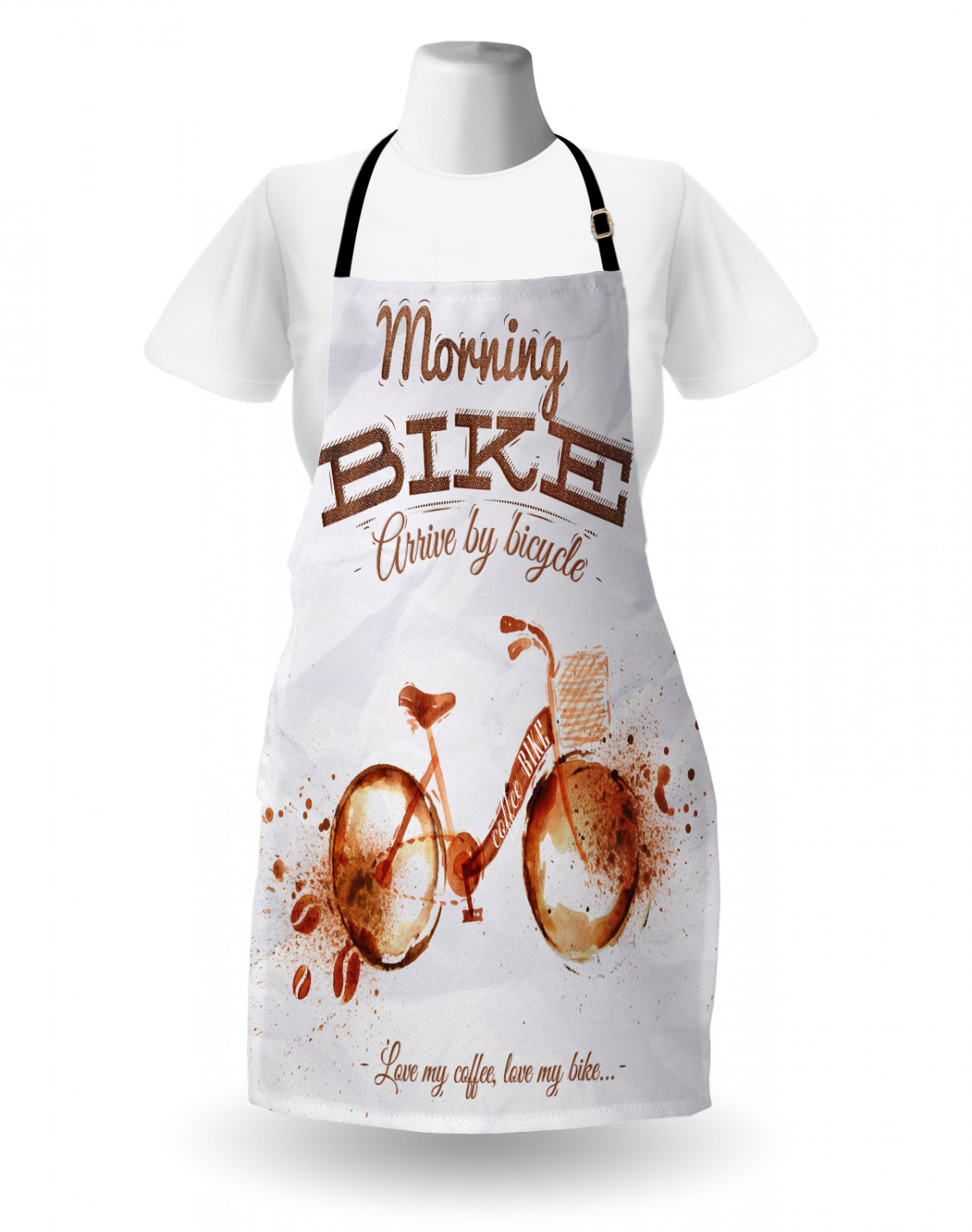 Motorcycle Apron Unisex Kitchen Bib with Adjustable Neck for Cooking Gardening