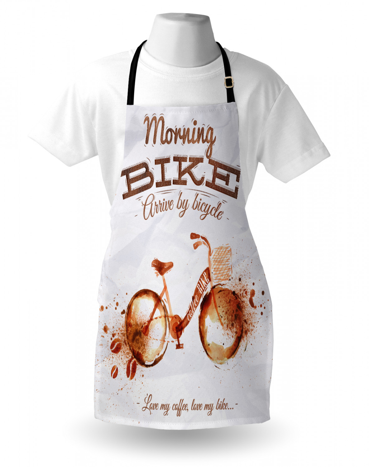 Motorcycle Apron Unisex Kitchen Bib with Adjustable Neck for Cooking Gardening