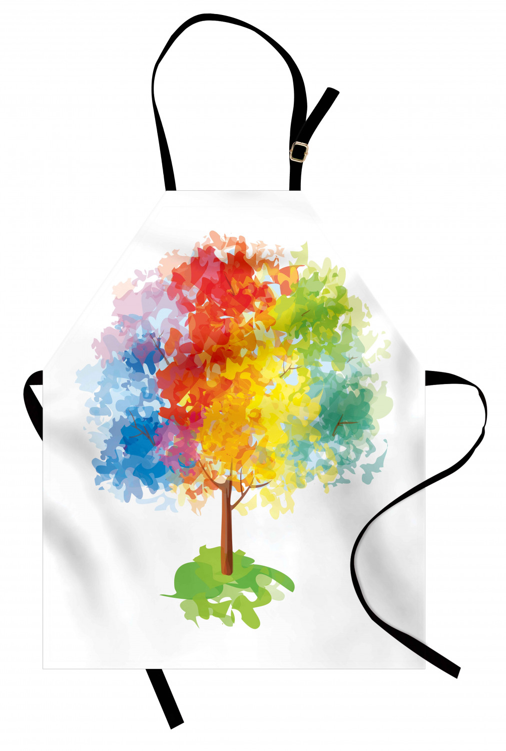 Ambesonne Rainbow Fun Kids Apron Boys Girls Apron Bib Cooking & Painting