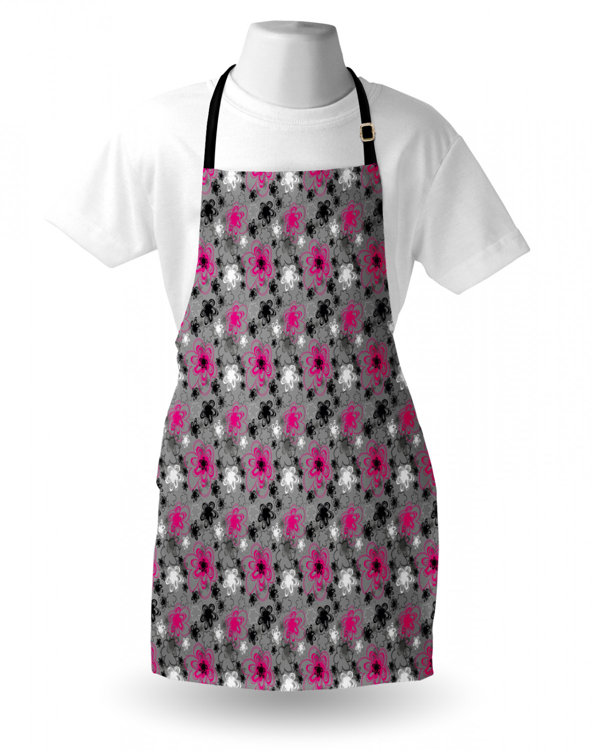 Mexican Sugar Skull Apron Unisex Kitchen Bib with Adjustable Neck Cooking Baking