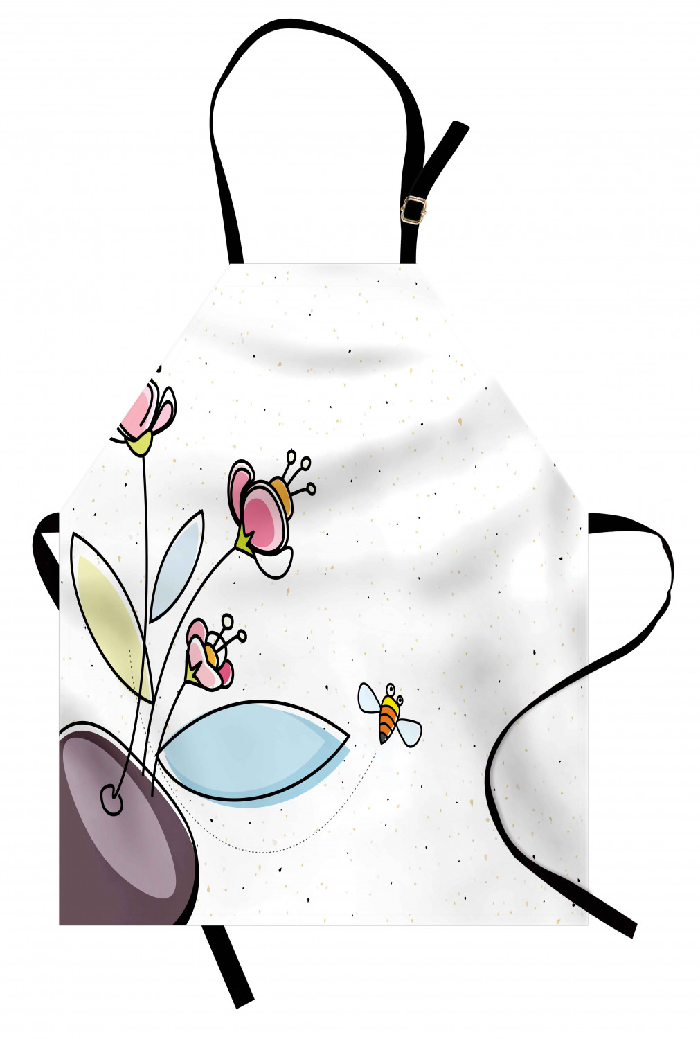 Mexican Sugar Skull Apron Unisex Kitchen Bib with Adjustable Neck Cooking Baking