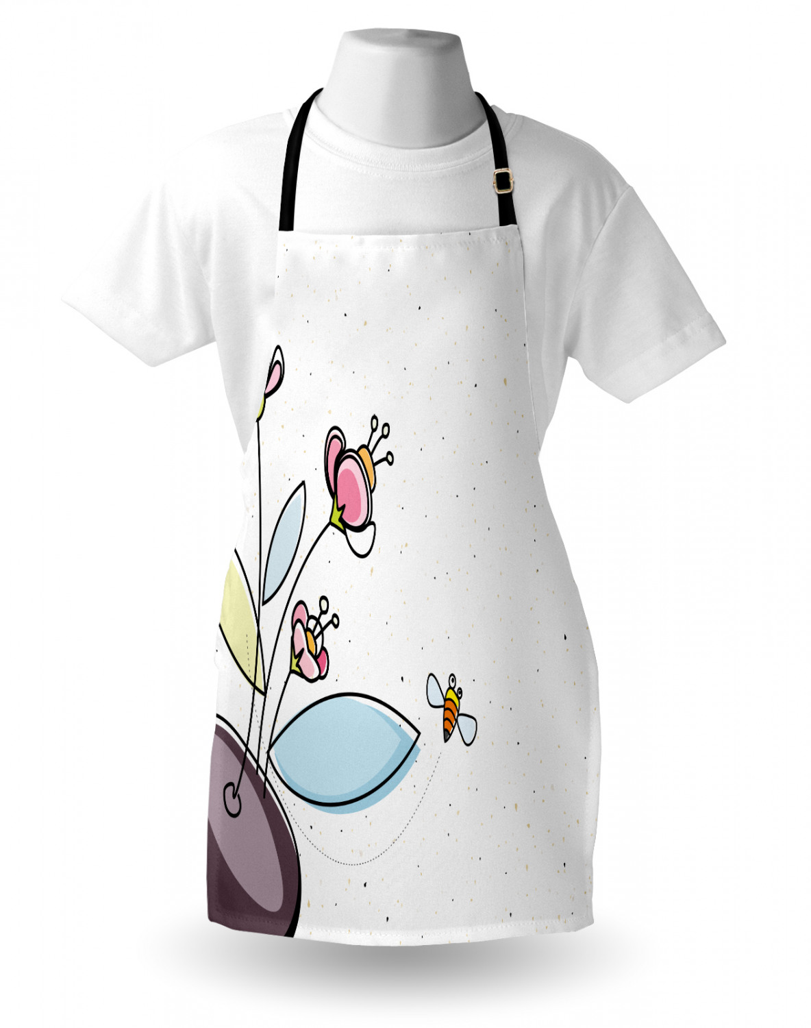 Mexican Sugar Skull Apron Unisex Kitchen Bib with Adjustable Neck Cooking Baking