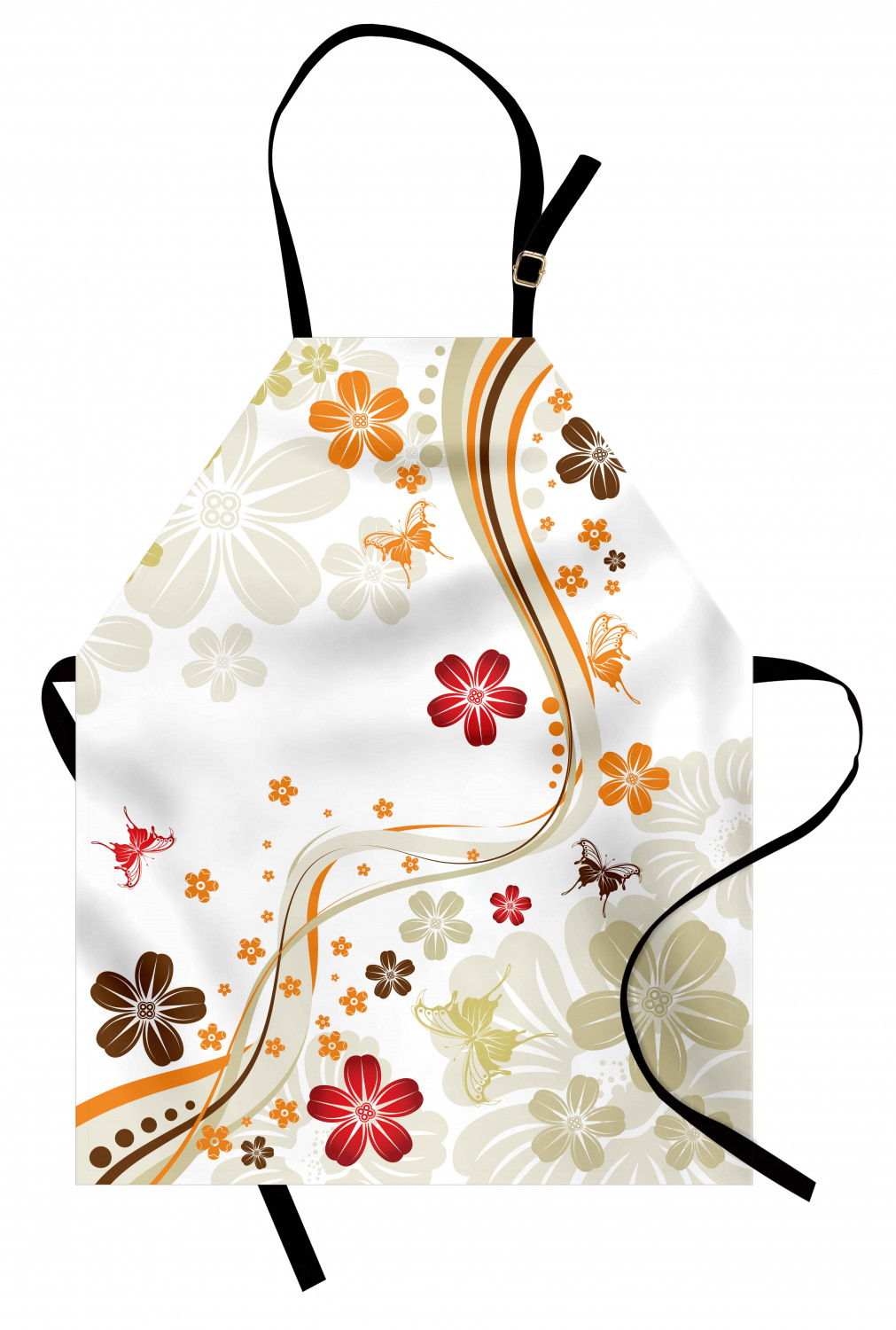 Ambesonne Unisex Durable Apron with Adjustable Neck for Gardening Cooking