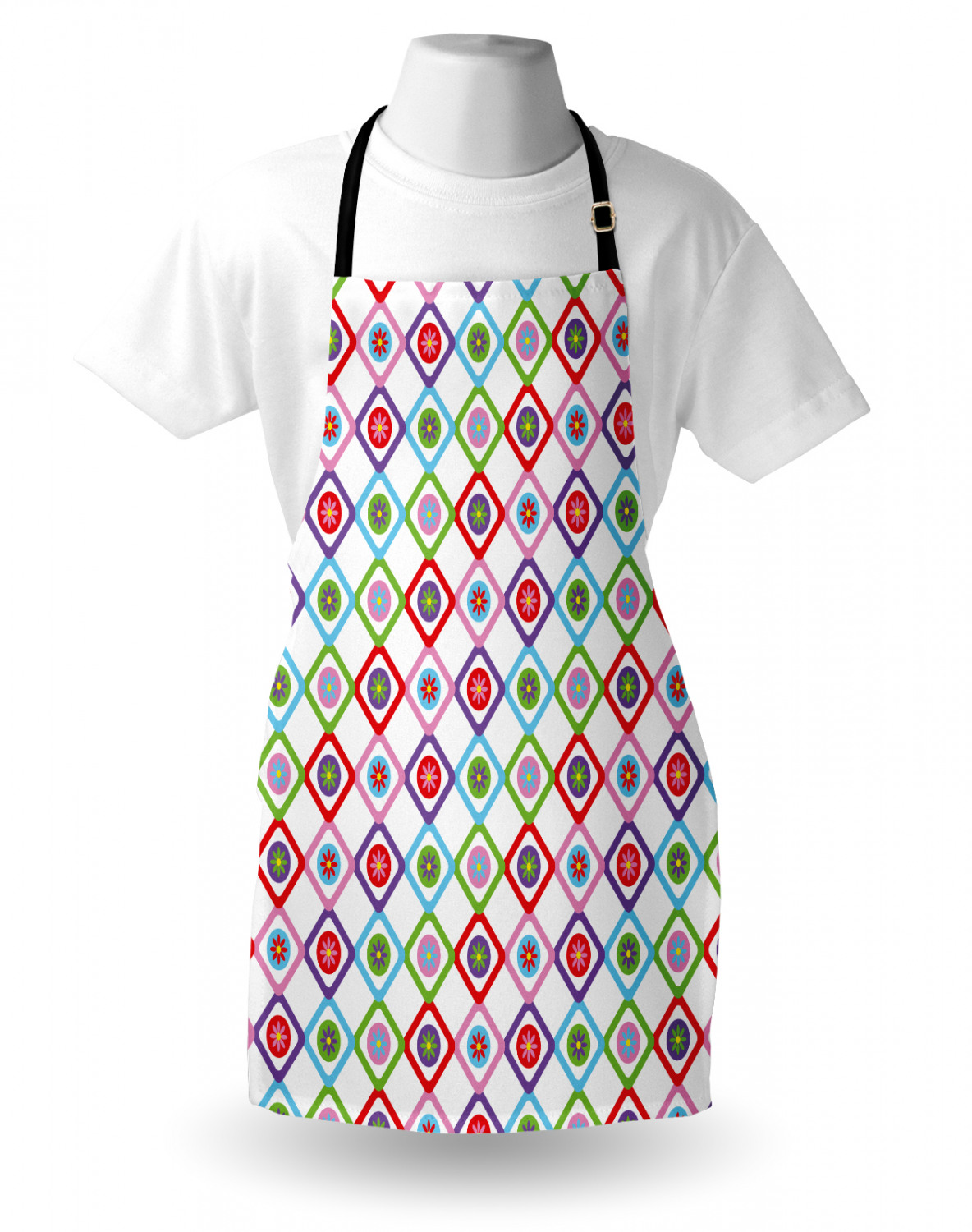 Ambesonne Unisex Durable Apron with Adjustable Neck for Gardening Cooking