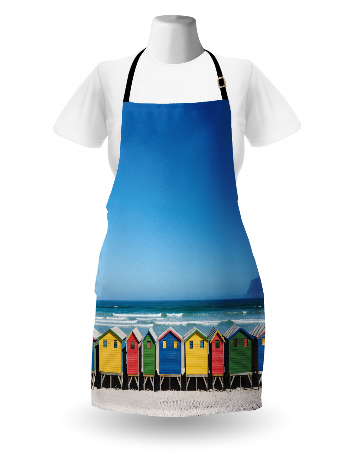 Ambesonne Unisex Durable Apron with Adjustable Neck for Gardening Cooking