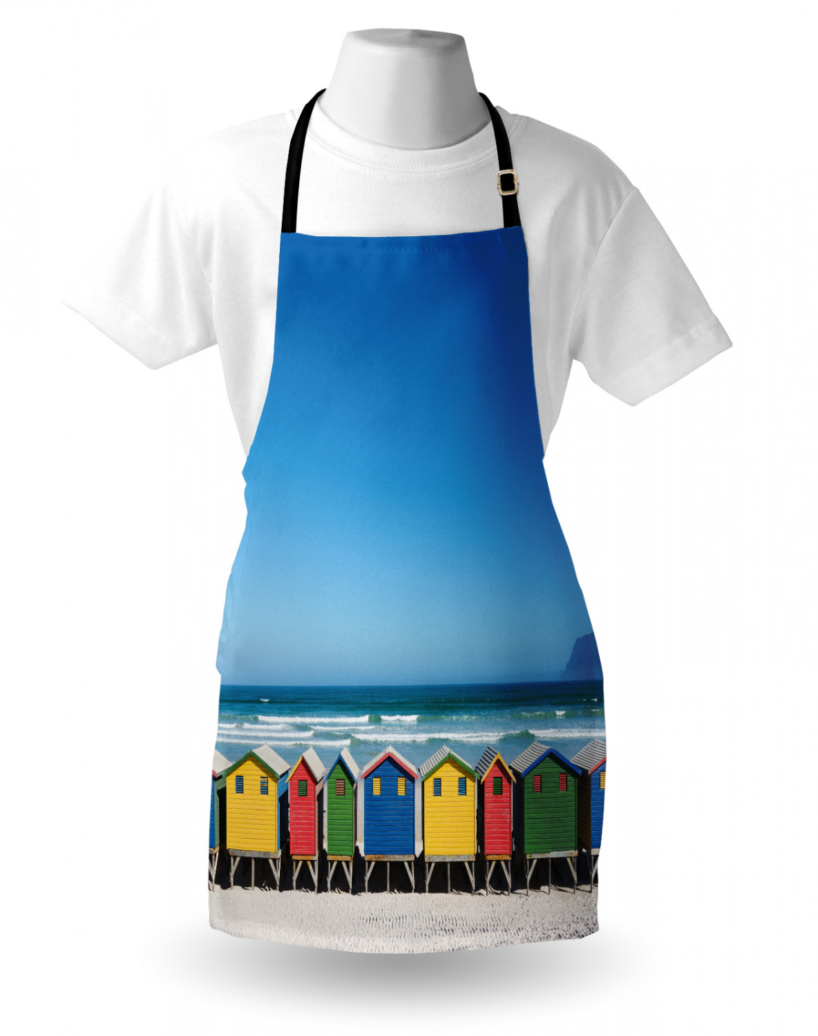 Ambesonne Unisex Durable Apron with Adjustable Neck for Gardening Cooking