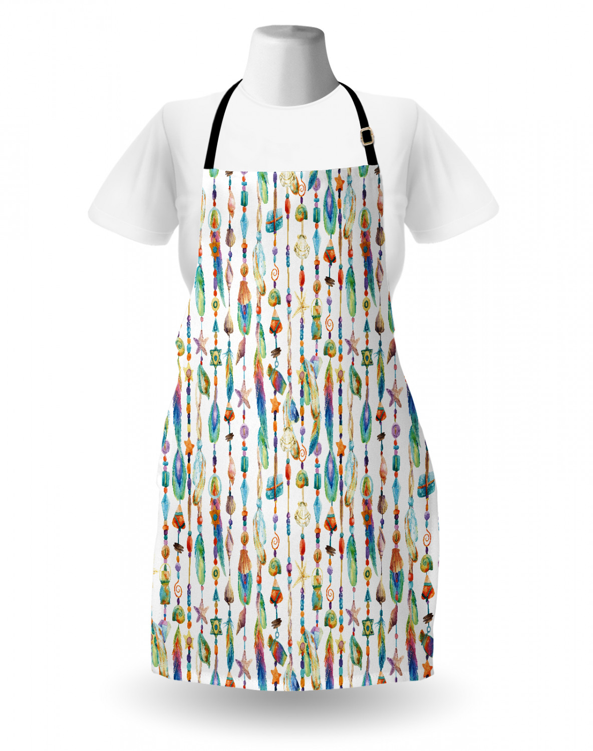 Nautical Whale Apron Unisex Kitchen Bib with Adjustable Neck Cooking