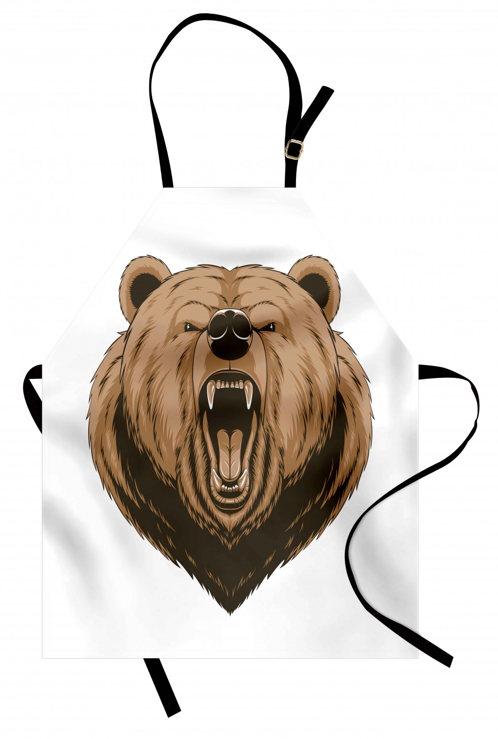 Ambesonne Apron Unisex Bib with Adjustable Strap for Working