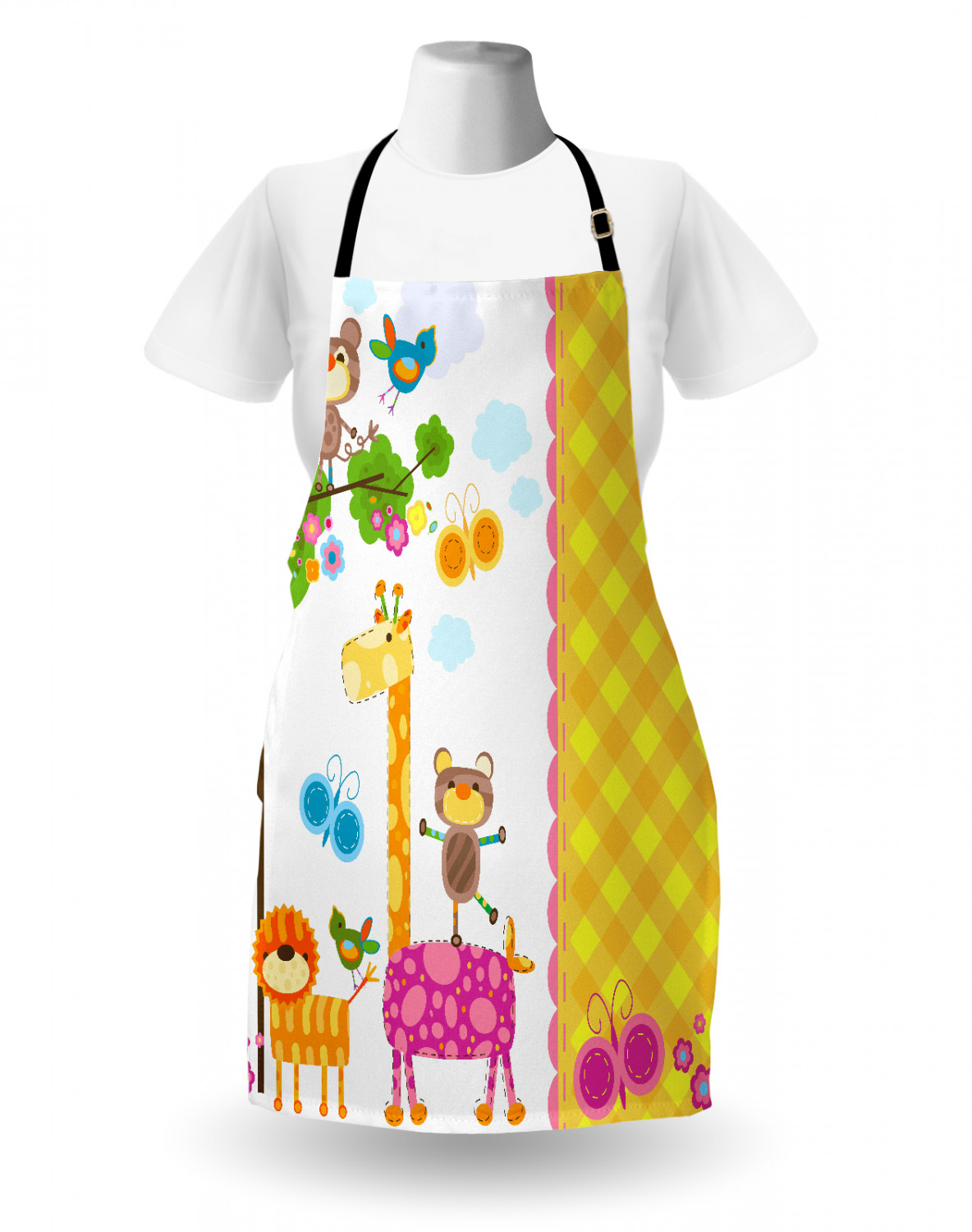 Caterpillar Apron Unisex Kitchen Bib with Adjustable Neck Cooking Baking