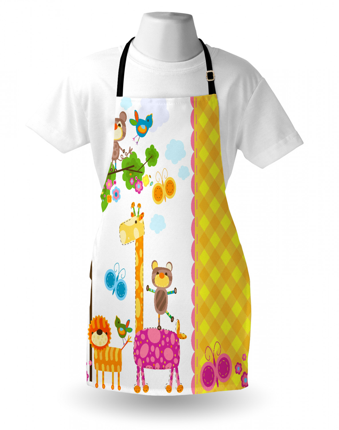 Caterpillar Apron Unisex Kitchen Bib with Adjustable Neck Cooking Baking