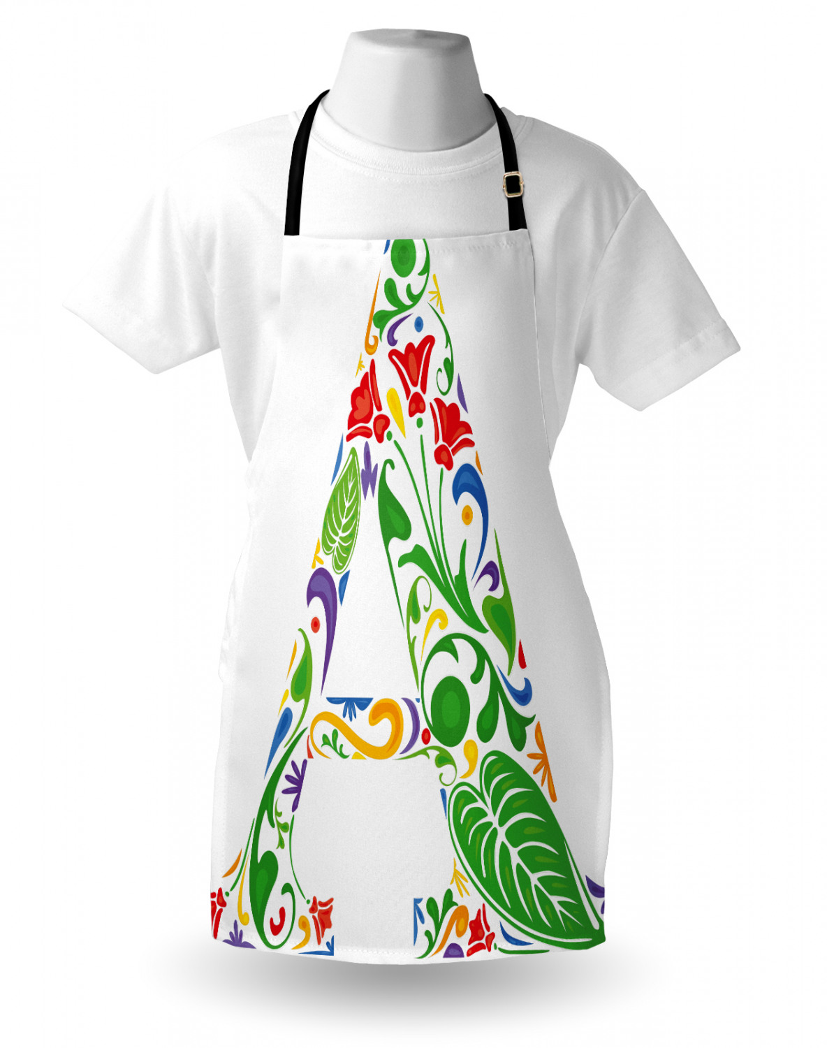 Ambesonne Apron Unisex Bib with Adjustable Strap for Working