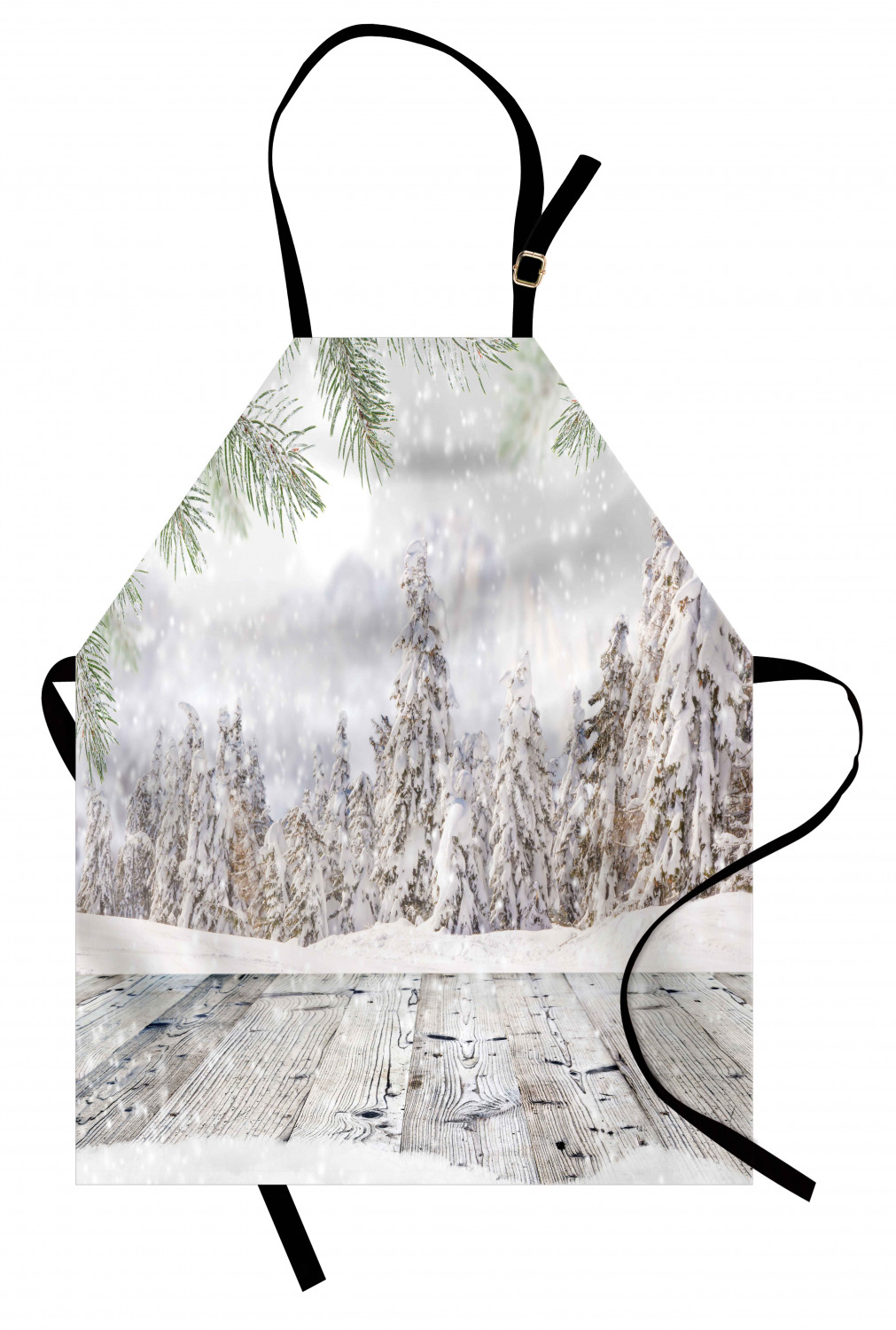 Ambesonne Apron Unisex Bib with Adjustable Strap for Working