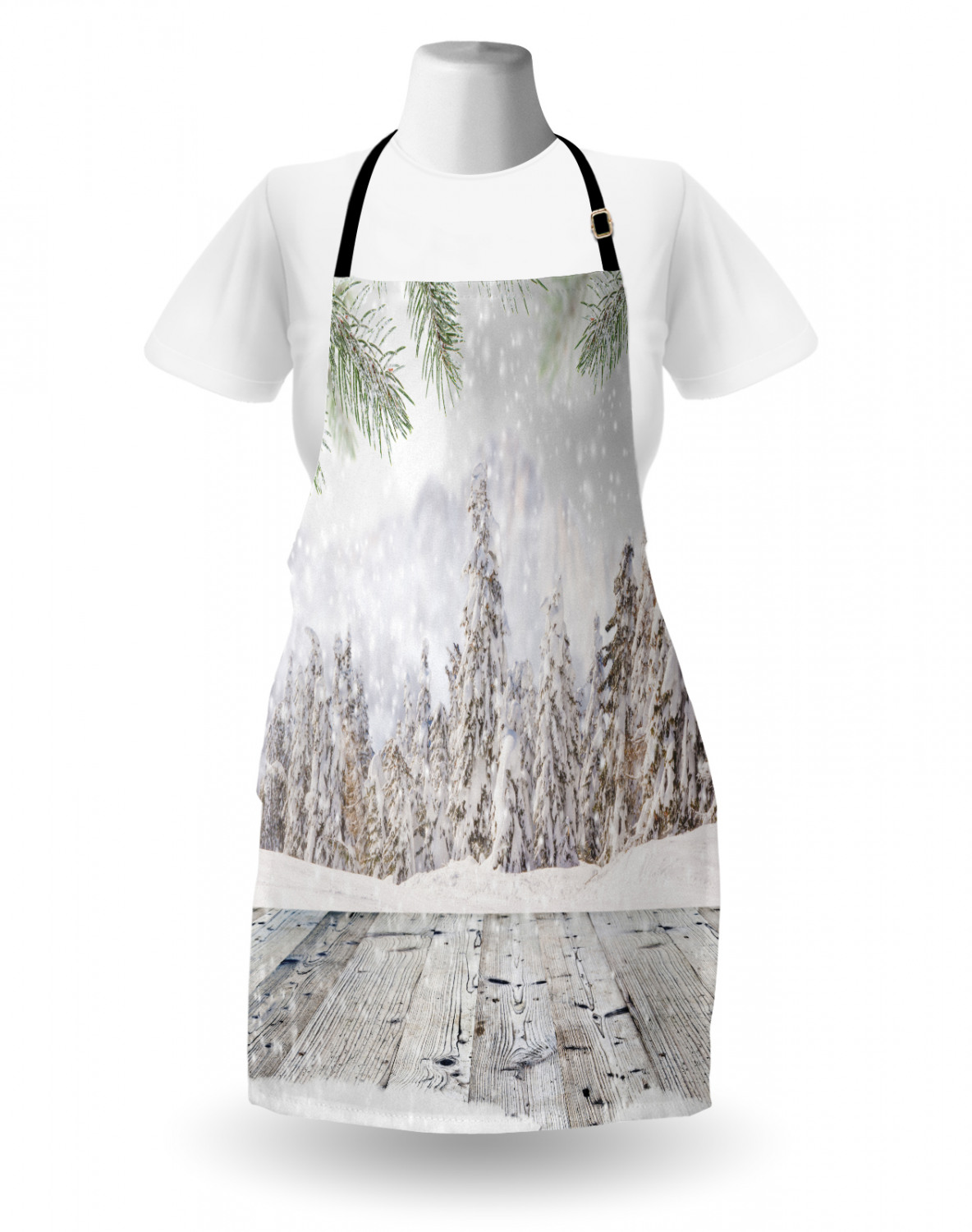 Ambesonne Apron Unisex Bib with Adjustable Strap for Working