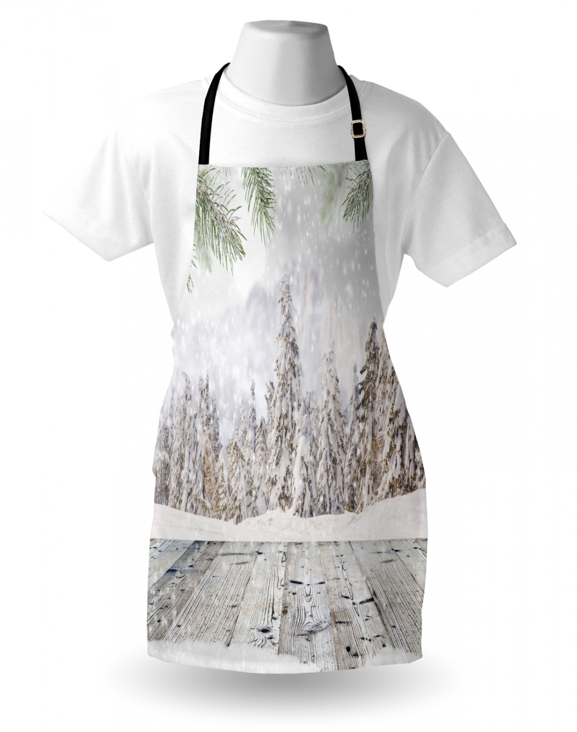 Ambesonne Apron Unisex Bib with Adjustable Strap for Working