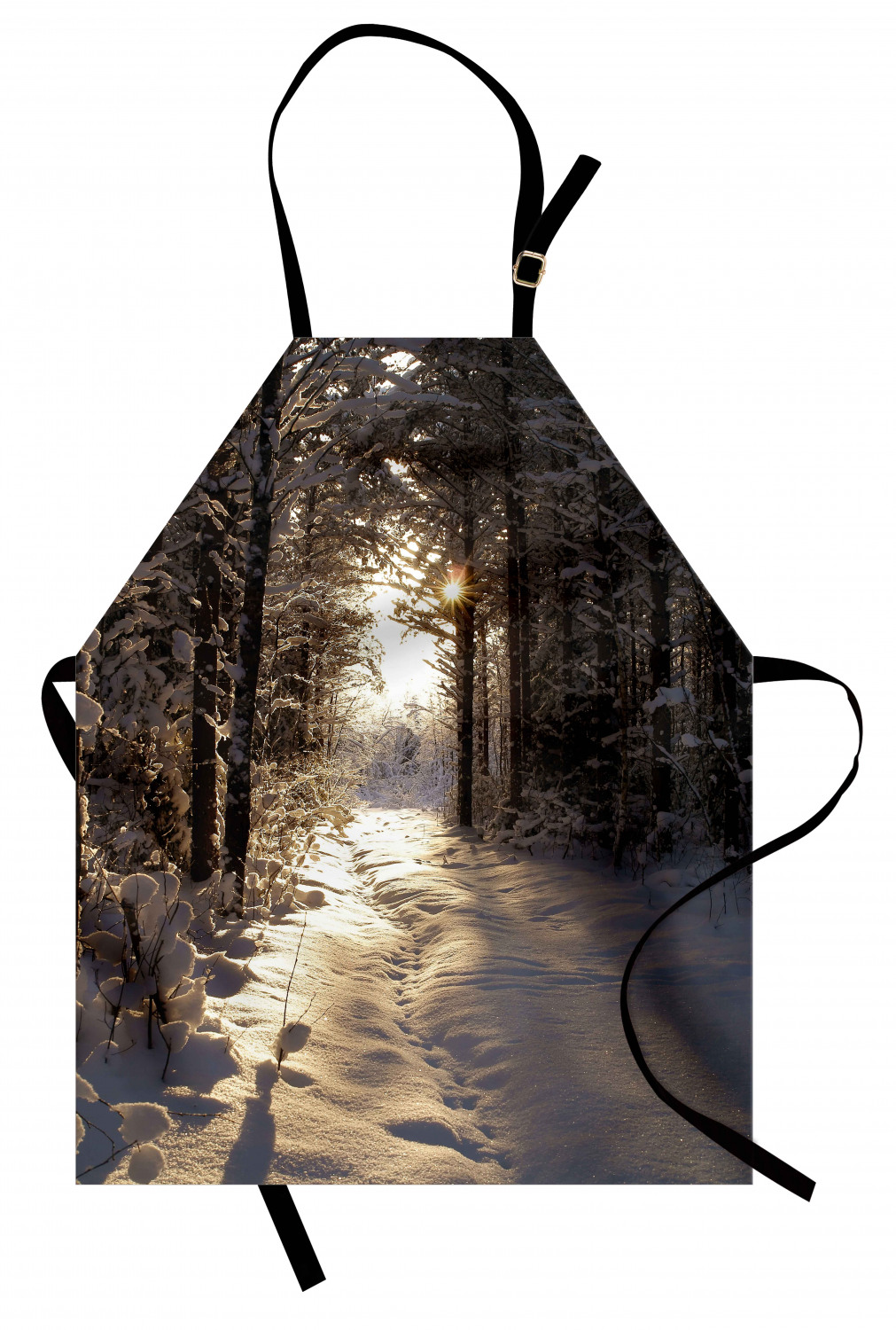 Ambesonne Apron Unisex Bib with Adjustable Strap for Working