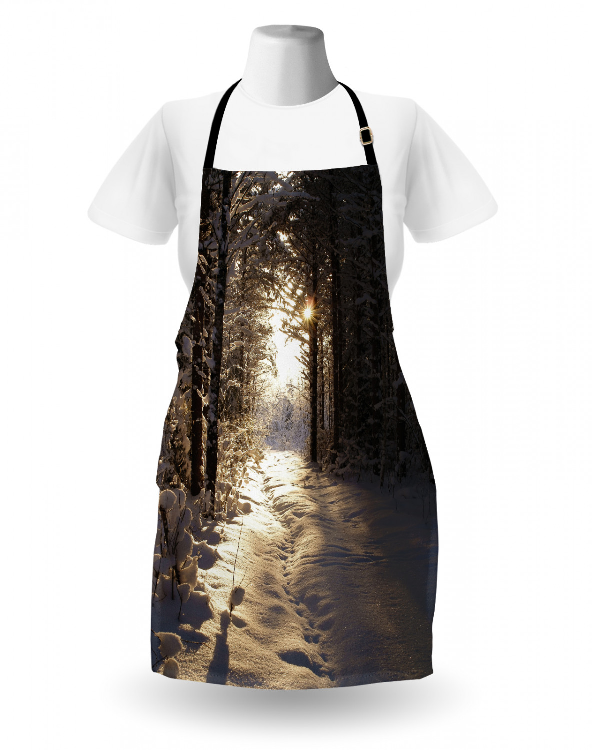 Ambesonne Apron Unisex Bib with Adjustable Strap for Working