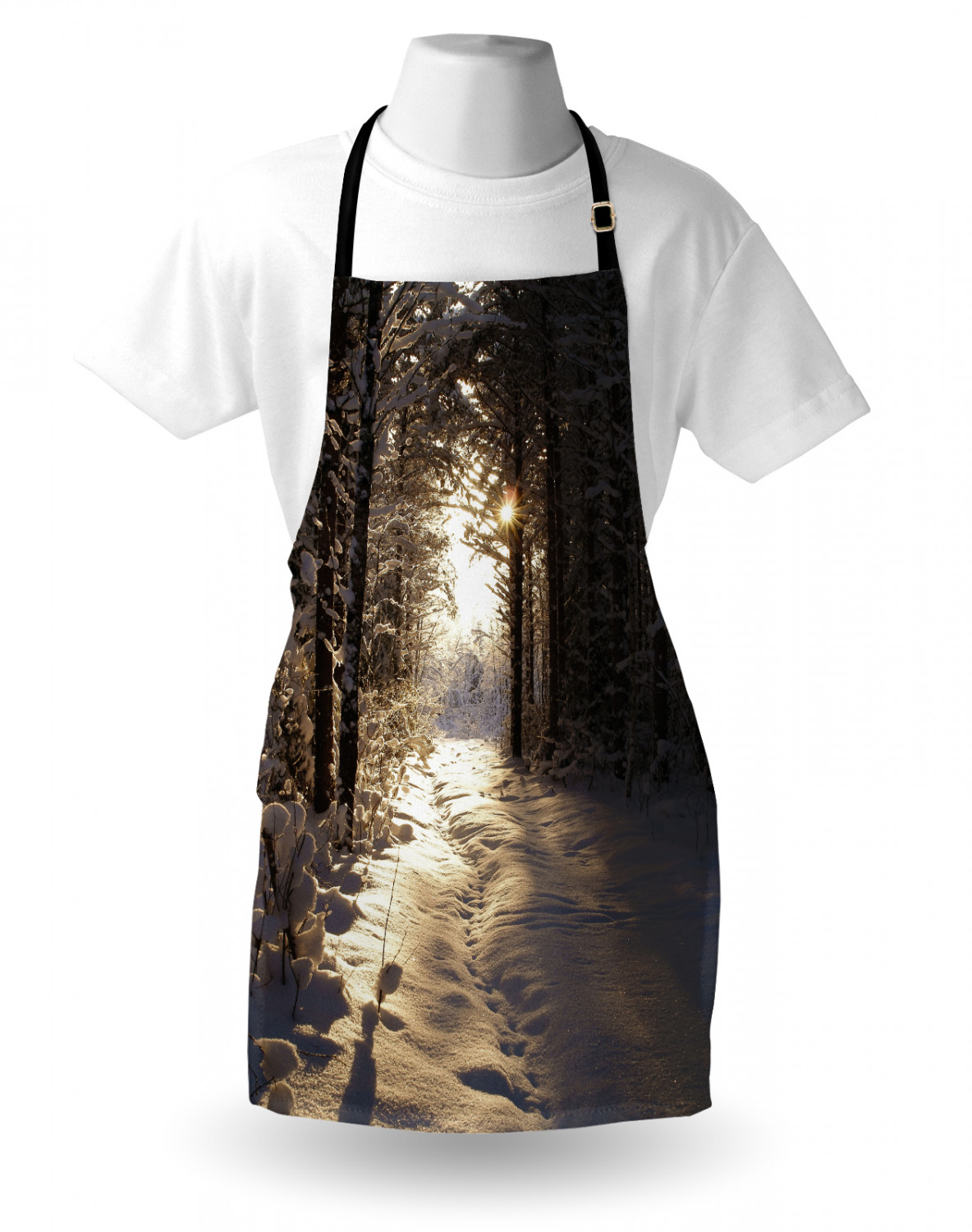 Ambesonne Apron Unisex Bib with Adjustable Strap for Working