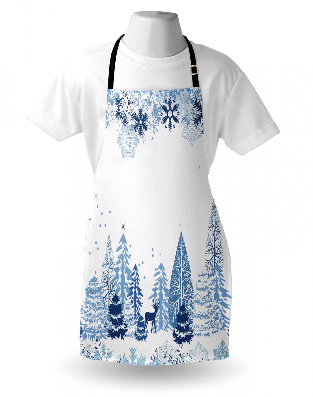 Ambesonne Apron Unisex Bib with Adjustable Strap for Working