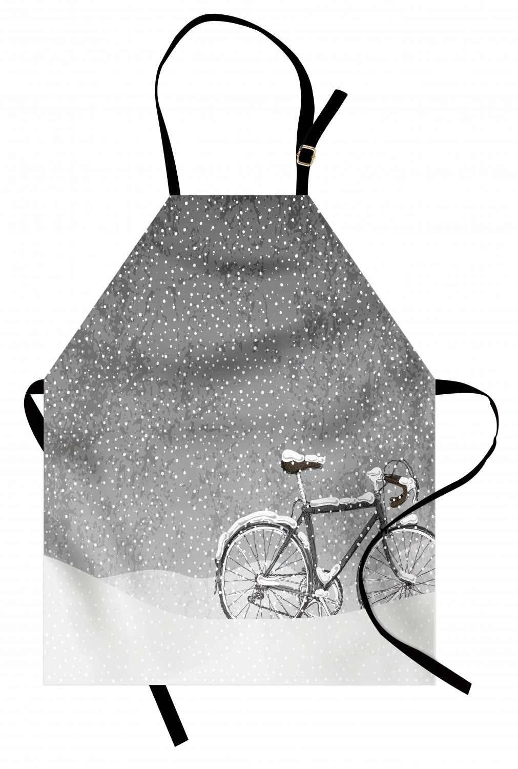 Ambesonne Apron Unisex Bib with Adjustable Strap for Working