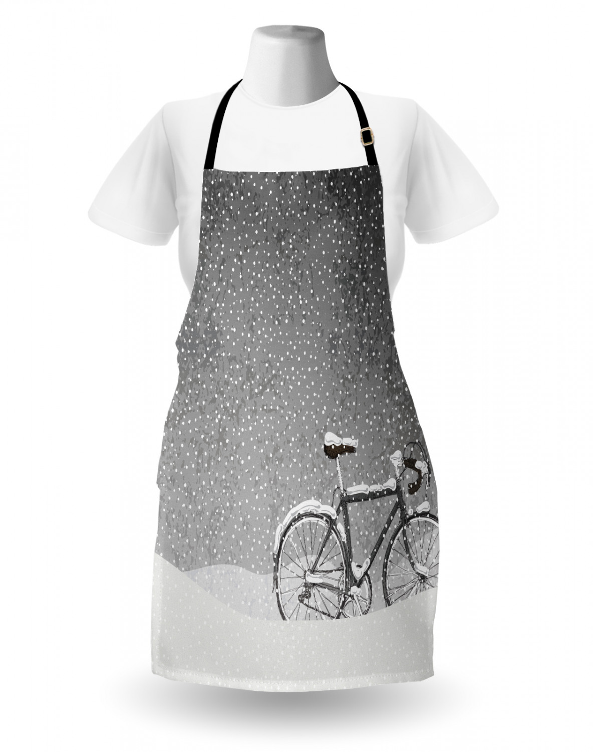 Ambesonne Apron Unisex Bib with Adjustable Strap for Working