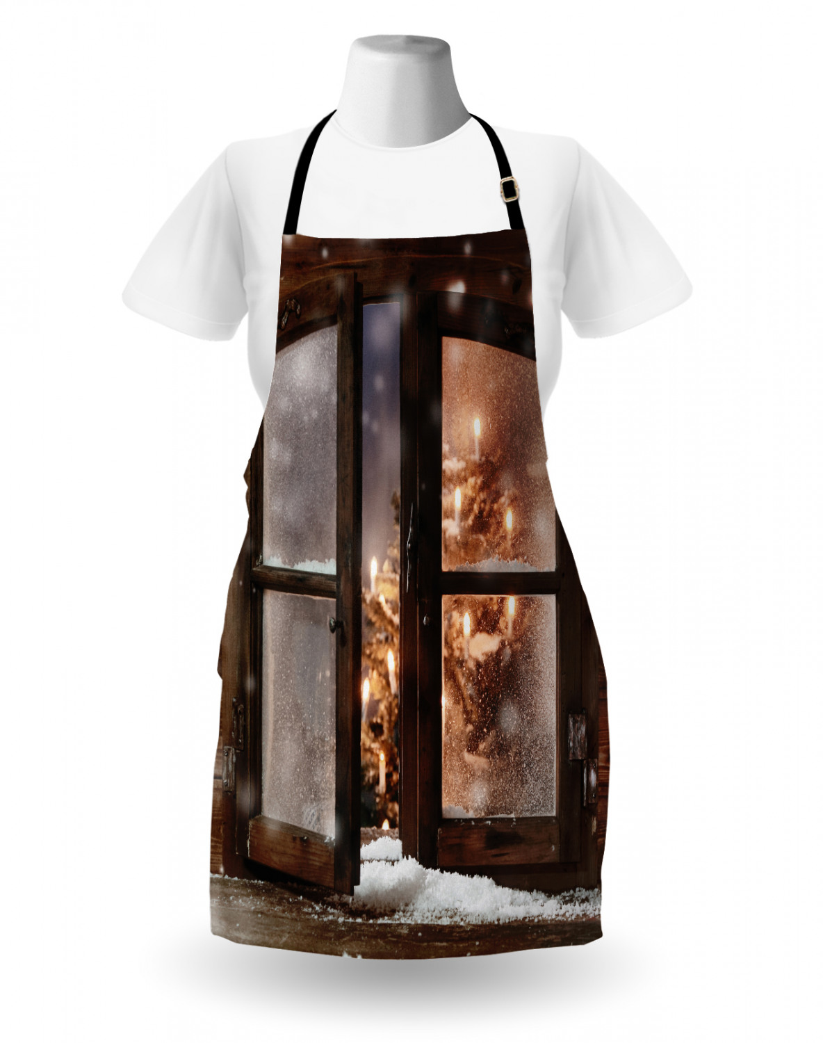 Ambesonne Apron Unisex Bib with Adjustable Strap for Working