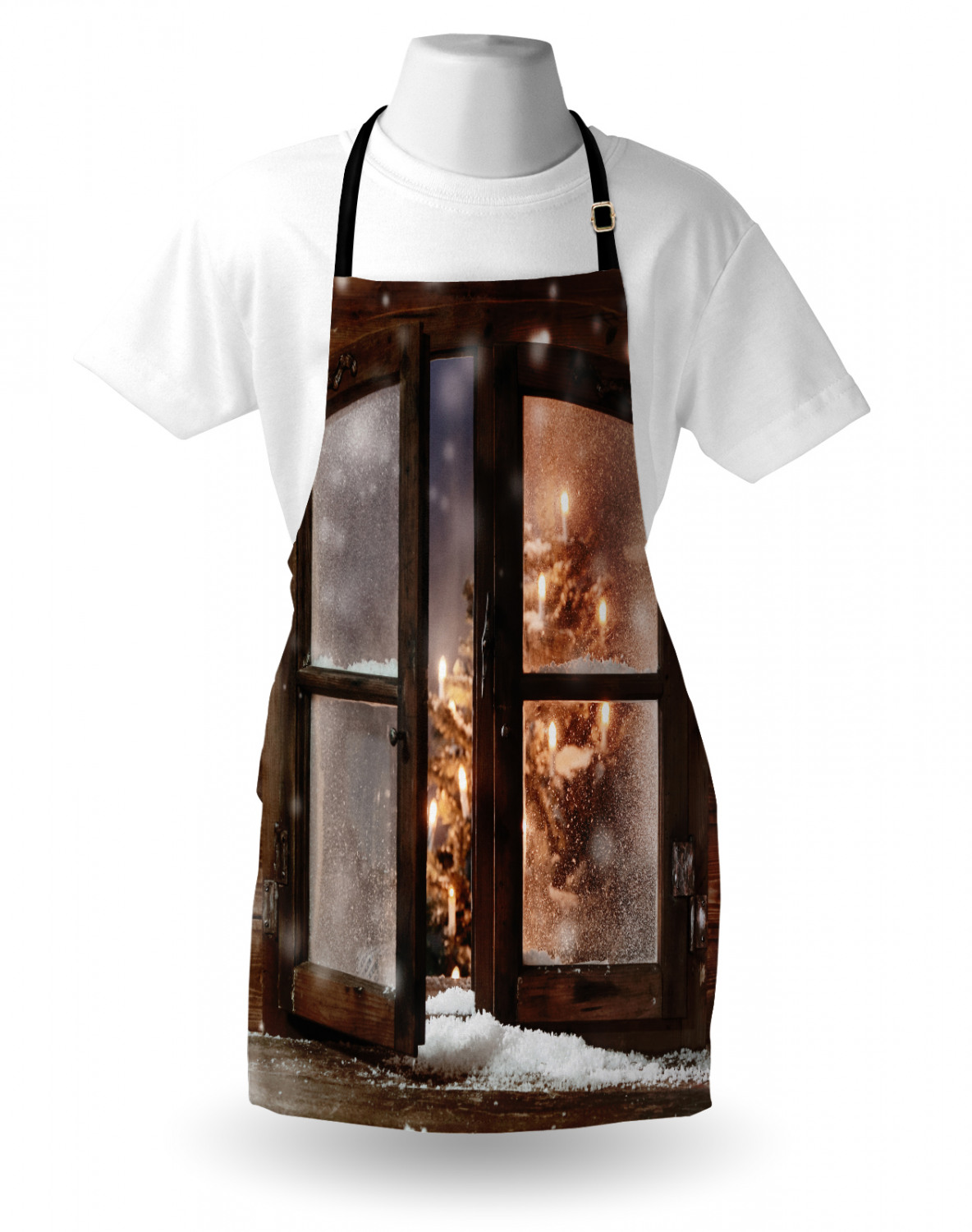 Ambesonne Apron Unisex Bib with Adjustable Strap for Working