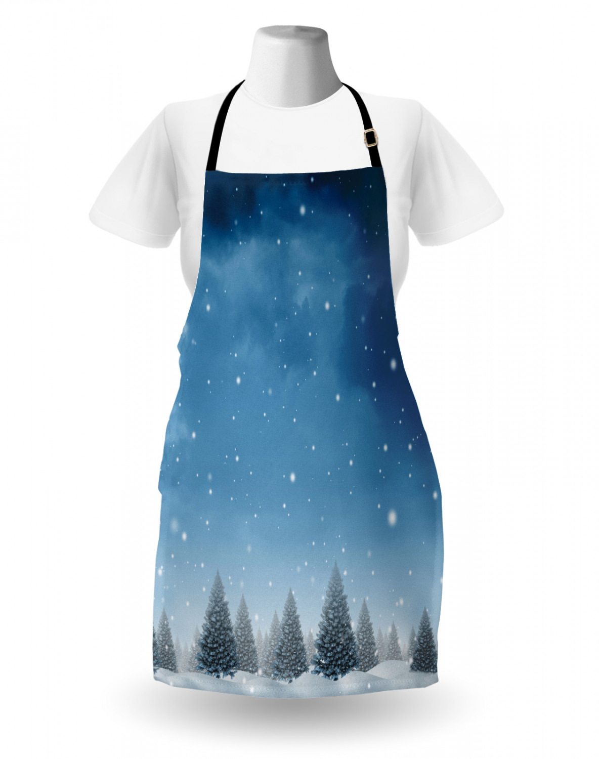 Ambesonne Apron Unisex Bib with Adjustable Strap for Working