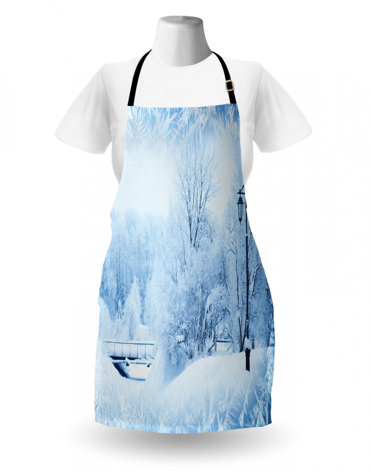 Ambesonne Apron Unisex Bib with Adjustable Strap for Working