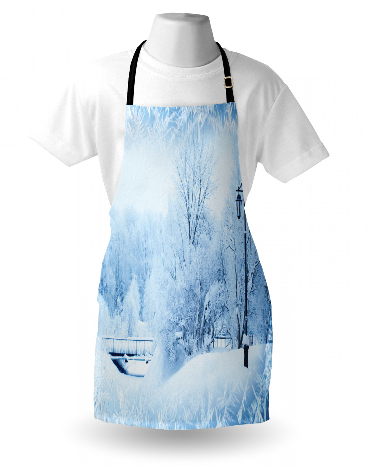 Ambesonne Apron Unisex Bib with Adjustable Strap for Working