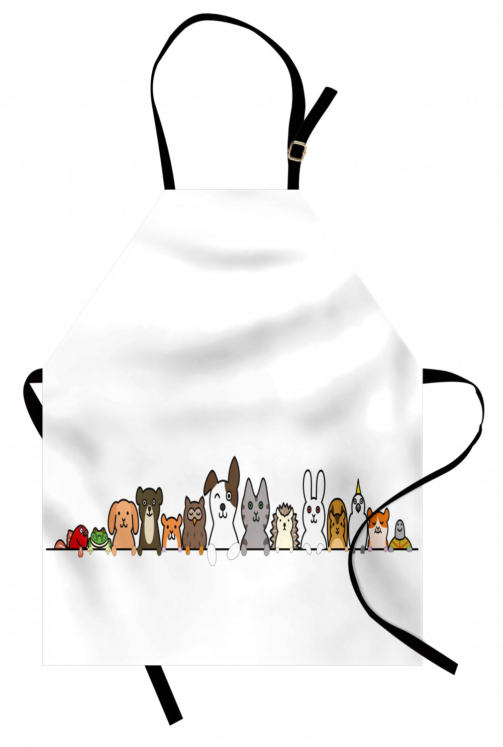 Ambesonne Apron Unisex Bib with Adjustable Strap for Working