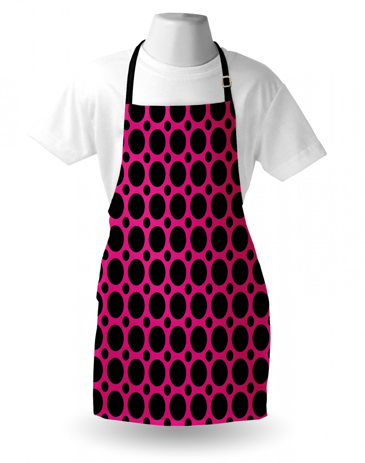 Ambesonne Pinkish Apron Unisex Kitchen Bib with Adjustable Neck Cooking Baking