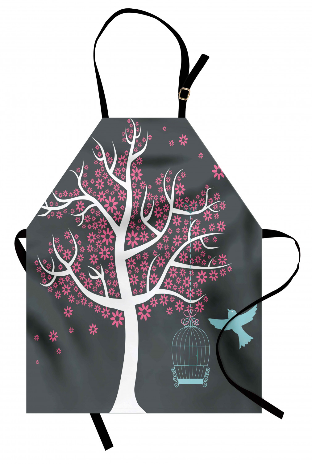 Ambesonne Unisex Durable Apron with Adjustable Neck for Gardening Cooking