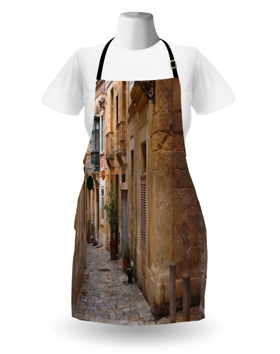 Ambesonne Unisex Durable Apron with Adjustable Neck for Gardening Cooking