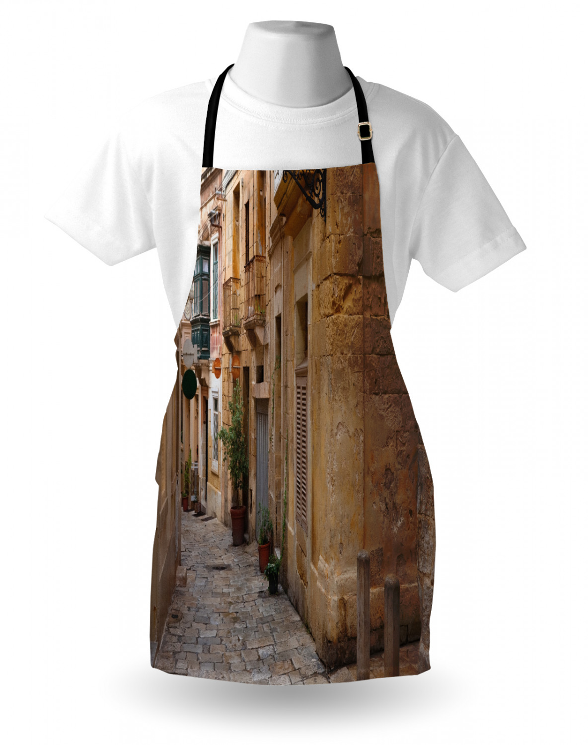 Ambesonne Unisex Durable Apron with Adjustable Neck for Gardening Cooking