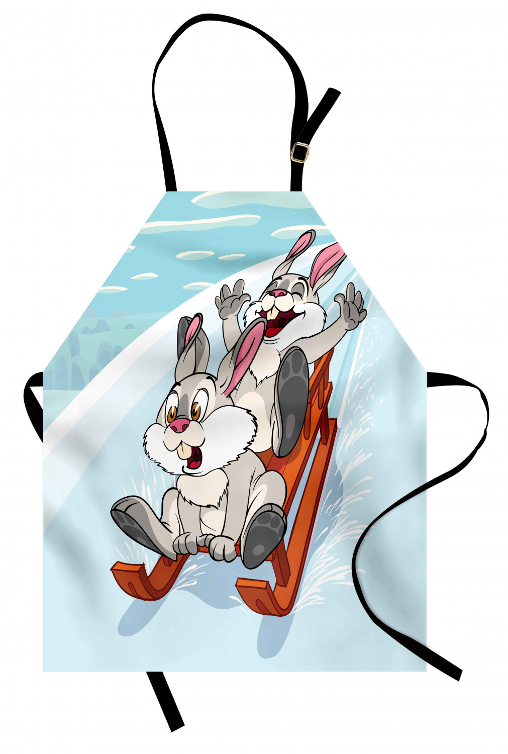 Ambesonne Bunny Kids Apron Boys Girls Apron Bib Cooking & Painting