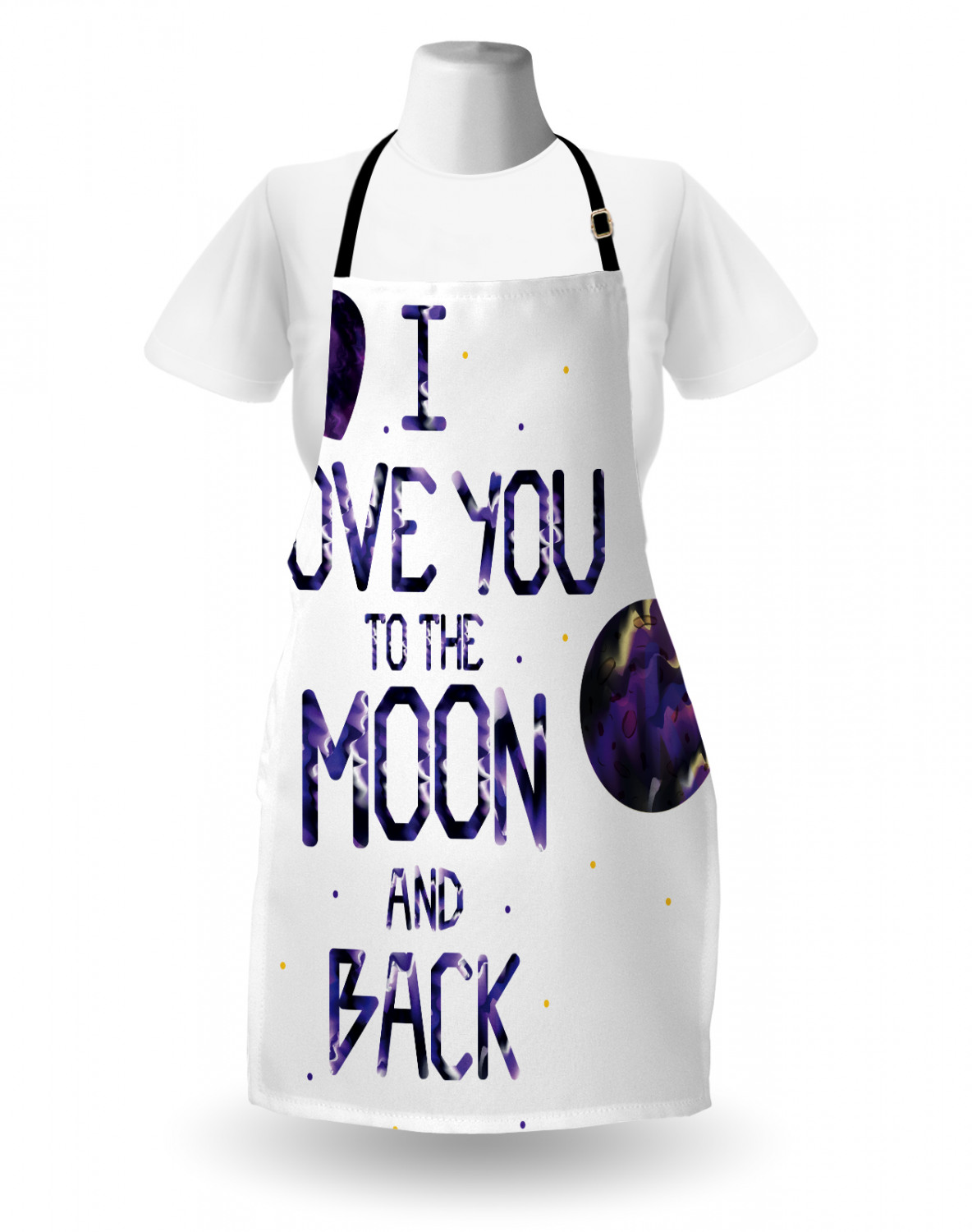 I Love You More Apron Unisex Kitchen Bib with Adjustable Neck Cooking