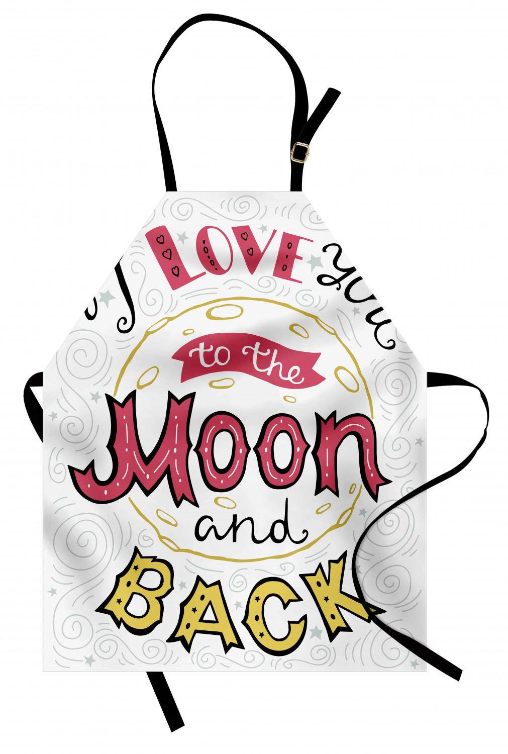 Ambesonne Love Saying Kids Apron Boys Girls Apron Bib Cooking & Painting