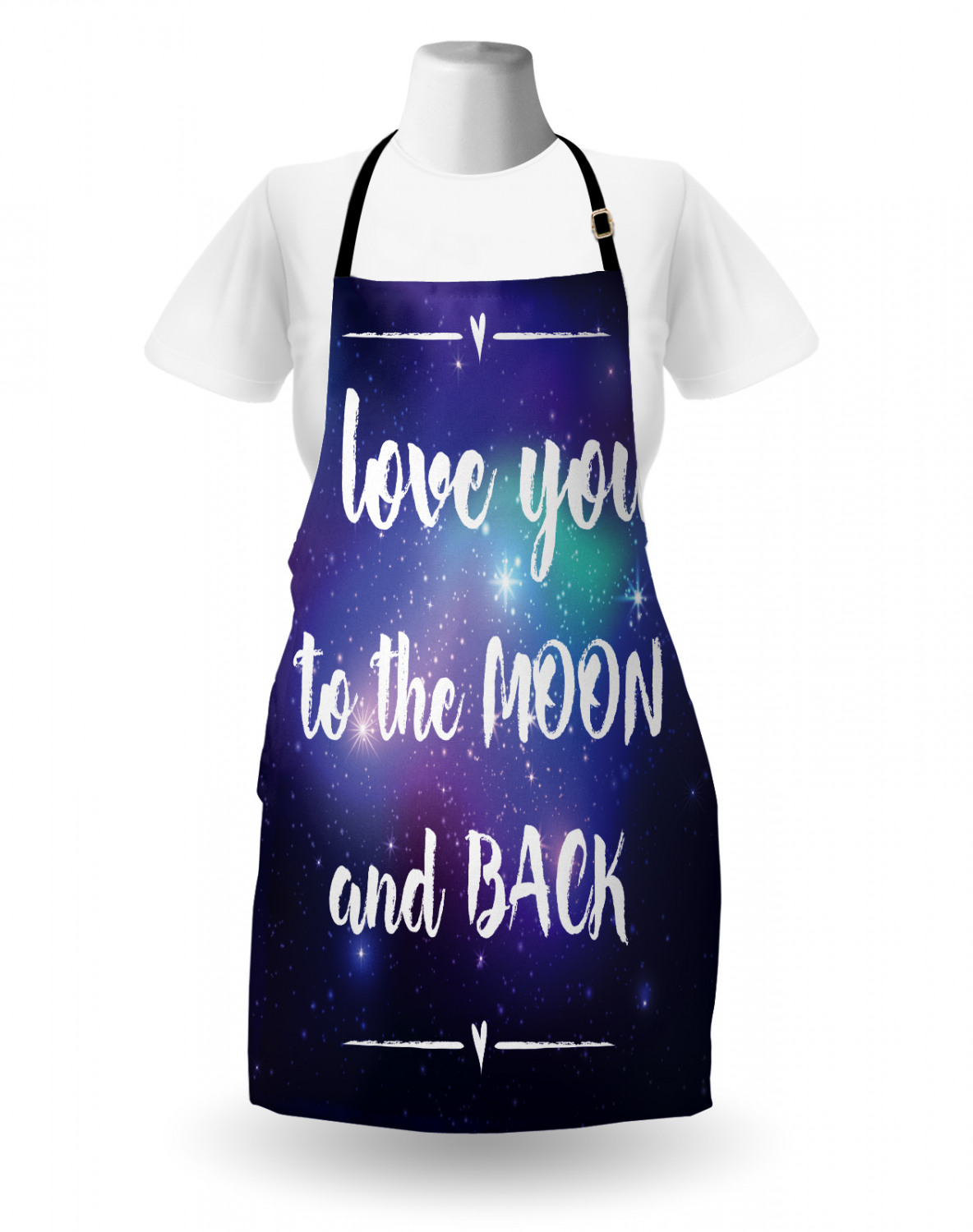 I Love You More Apron Unisex Kitchen Bib with Adjustable Neck Cooking