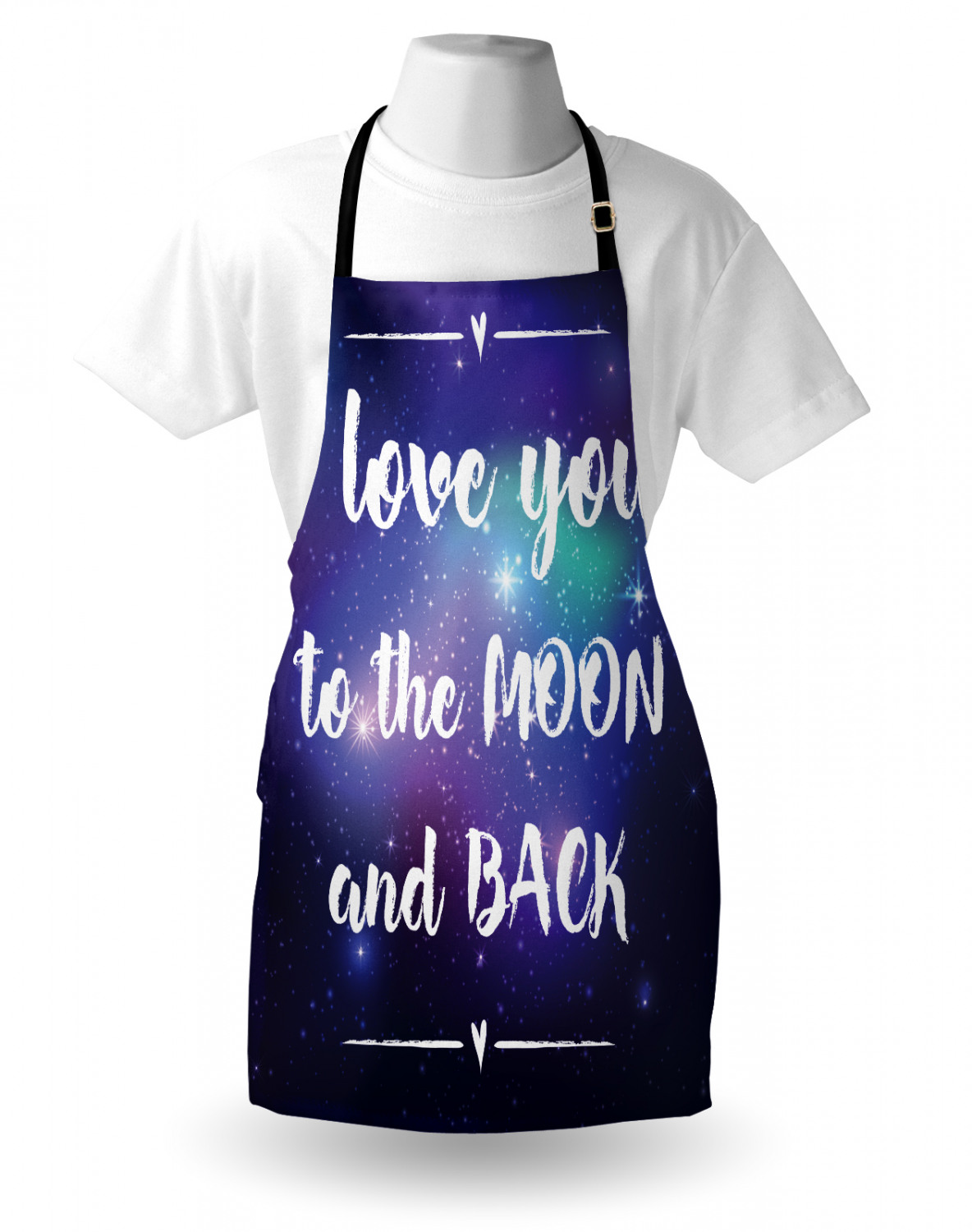 I Love You More Apron Unisex Kitchen Bib with Adjustable Neck Cooking