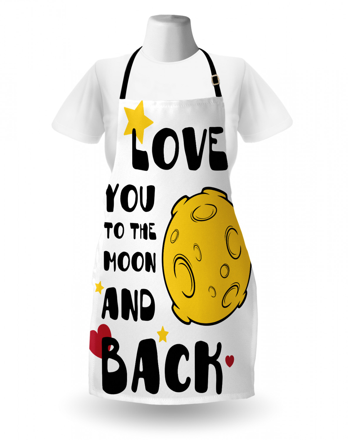 I Love You More Apron Unisex Kitchen Bib with Adjustable Neck Cooking