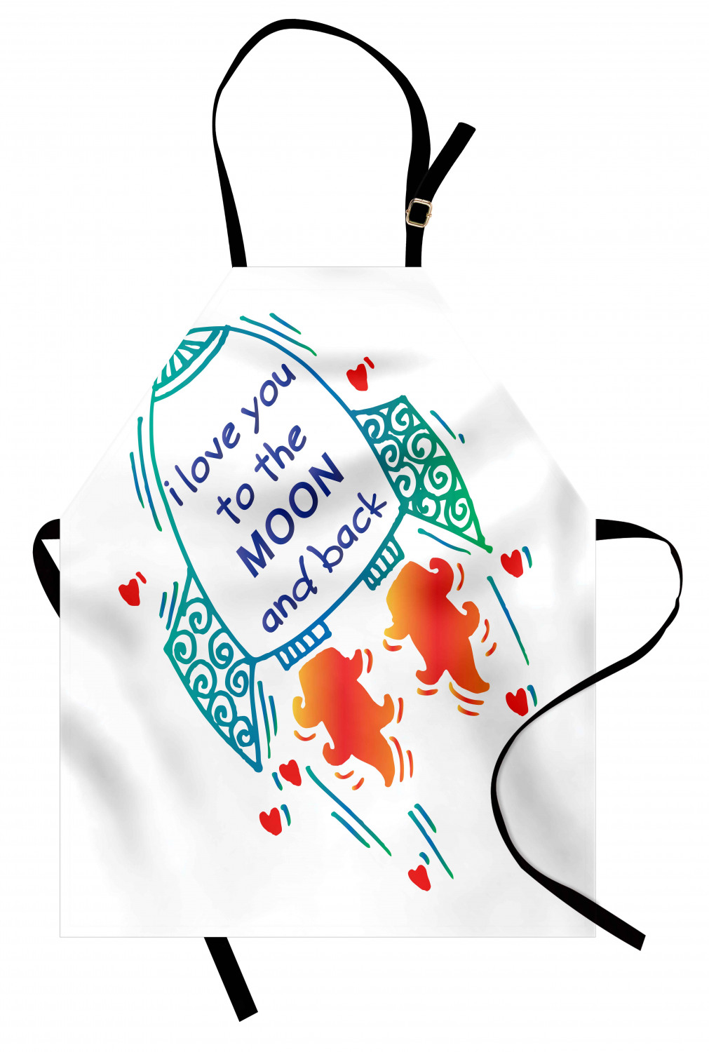 Ambesonne Love Saying Kids Apron Boys Girls Apron Bib Cooking & Painting