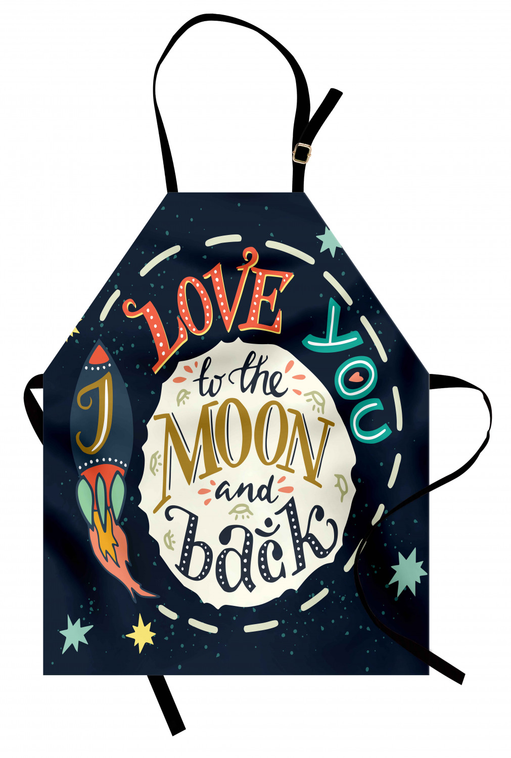 Ambesonne Love Saying Kids Apron Boys Girls Apron Bib Cooking & Painting