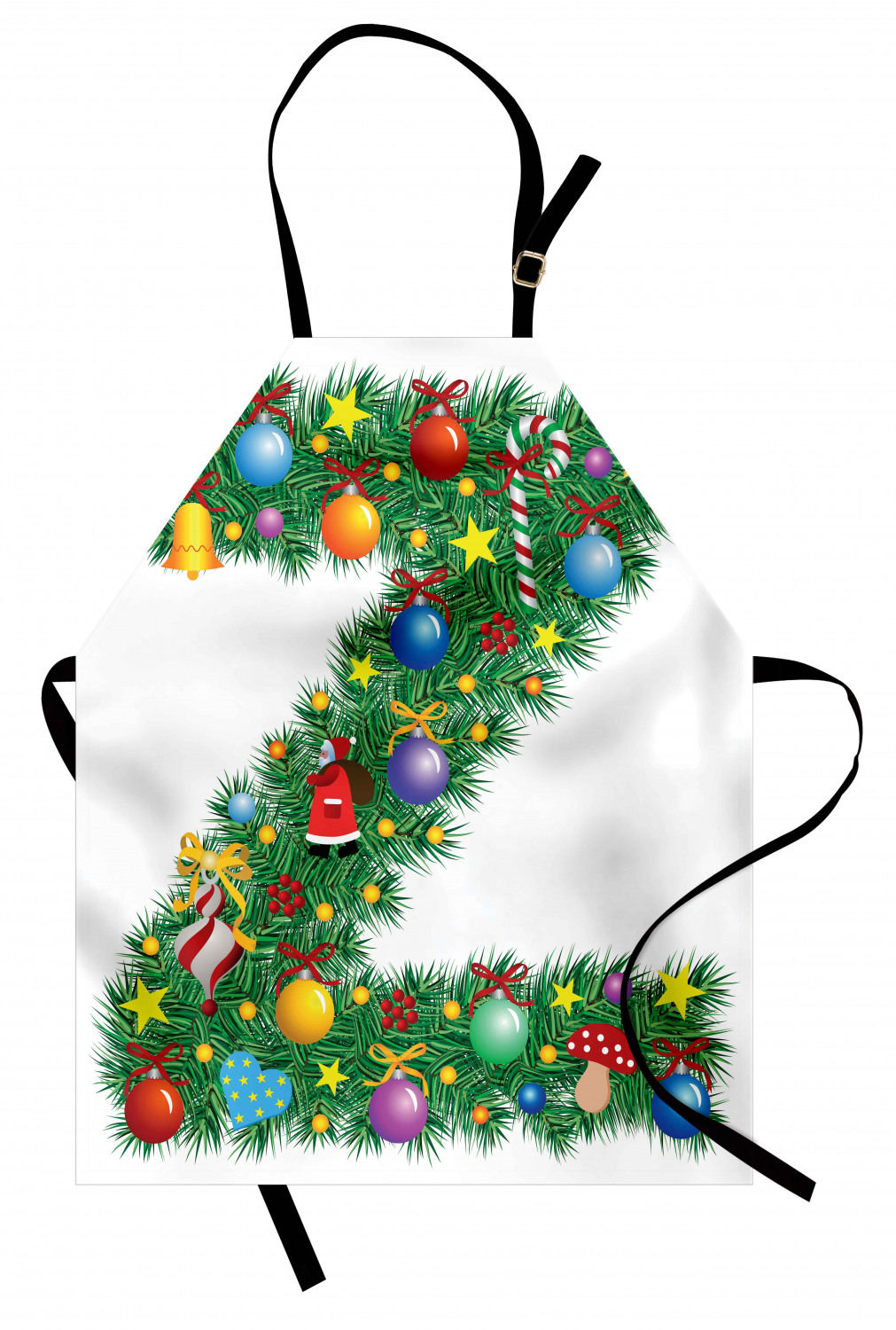 Gingerbread Man Apron Unisex Kitchen Bib with Adjustable Neck Cooking