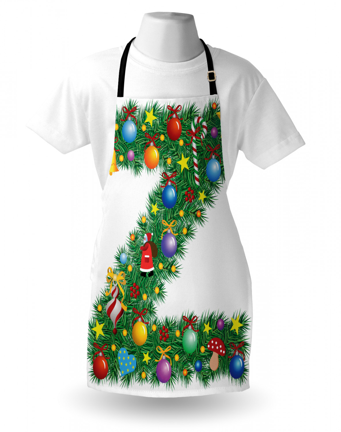 Gingerbread Man Apron Unisex Kitchen Bib with Adjustable Neck Cooking