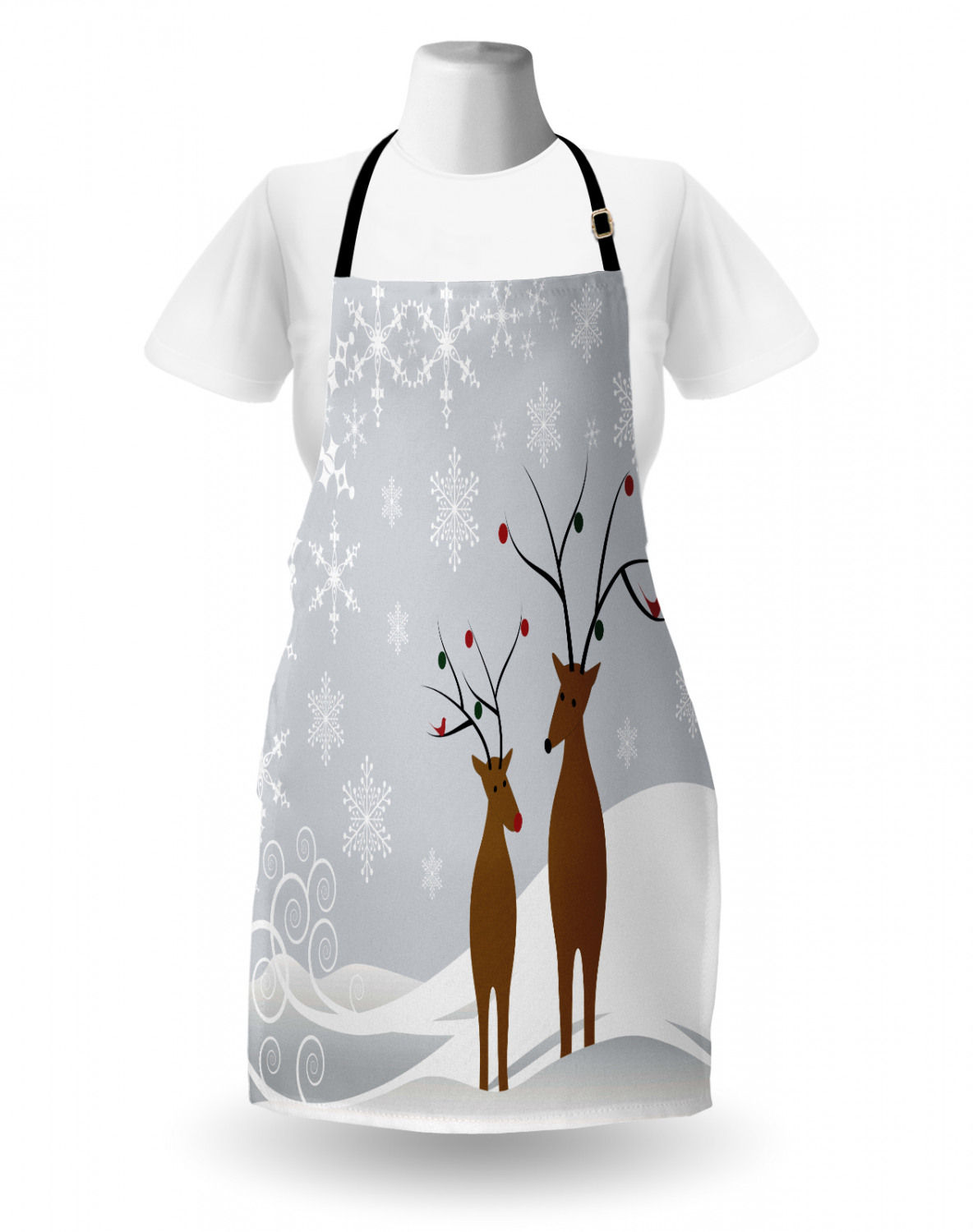 Ambesonne Apron Unisex Bib with Adjustable Strap for Working